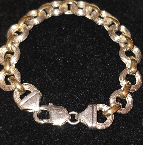 Gold and Silver Chain Bracelet